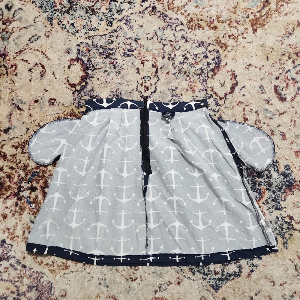 Sailor Sailor Just Madras Regatta Skirt Blue White Size Medium - Picture 4 of 12